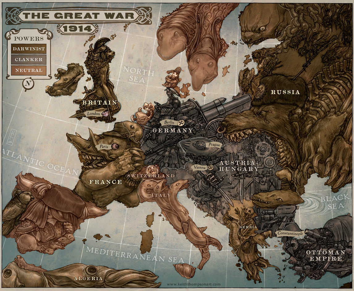 Map of Leviathan by Keith Thompson